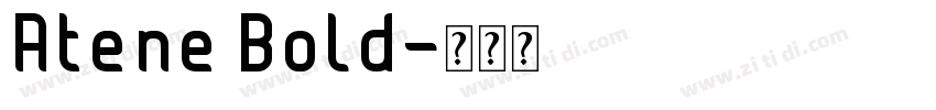 Atene Bold字体转换
